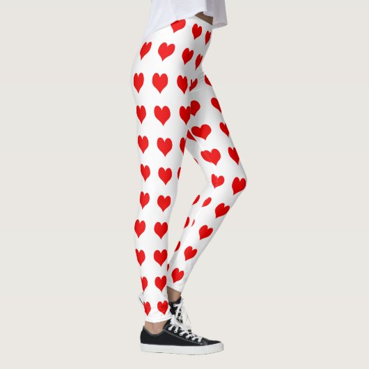 Leggings Design de coeur rouge mignon (Droite)