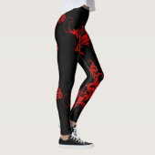 Leggings Design de fillette rouge et noire (Droite)