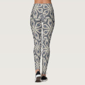 Leggings Design de flocon de neige nordique islandais (Dos)
