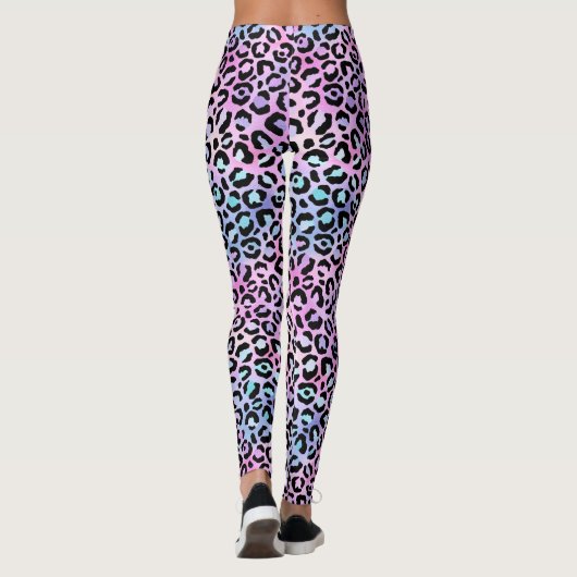 Leggings Design de la série Leopard Iridescente 4 (Dos)