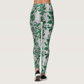 Leggings Design de la série Velvet vert 5 (Dos)