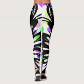 Leggings design de mandala de fleurs (Dos)