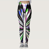 Leggings design de mandala de fleurs (Devant)