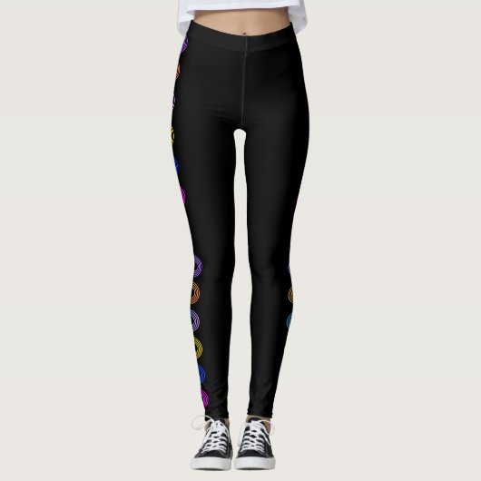 Leggings Design de Miami Circles (Devant)