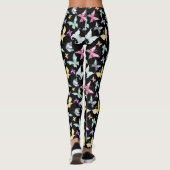 Leggings Design de papillon mignon Pastel (Dos)