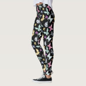 Leggings Design de papillon mignon Pastel (Gauche)