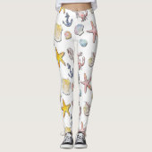 Leggings Design de plage simple et agréable (Devant)