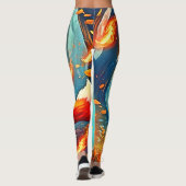 Leggings Design de scène de Crimson Fox (Dos)