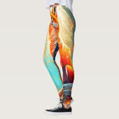 Leggings Design de scène de Crimson Fox (Gauche)