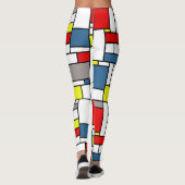 Leggings Design de style mondrien (Dos)