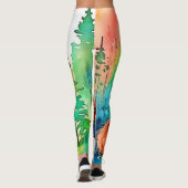 Leggings Design de vue Forest Fox (Dos)