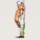 Leggings Design de vue Forest Fox (Gauche)