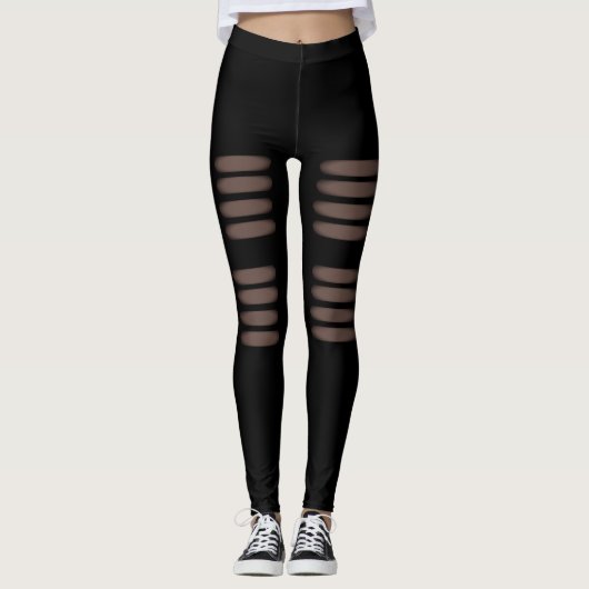 Leggings Design déchiré mode (Devant)