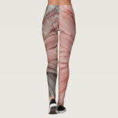 Leggings Design d'encre rose/verte (Dos)