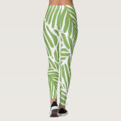 Leggings Design d'impression plante vert tropical (Dos)