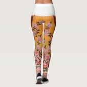 Leggings design d'un mur rouge et noir suspendu (Dos)