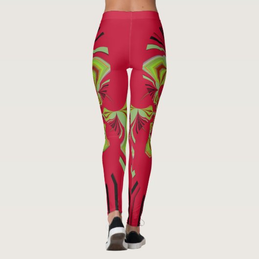 Leggings Design élégant citron rouge design motif (Dos)