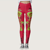 Leggings Design élégant citron rouge design motif (Devant)