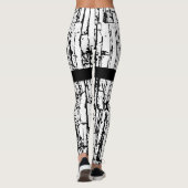 Leggings Design élégant noir blanc (Dos)