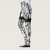 Leggings Design élégant noir blanc (Gauche)