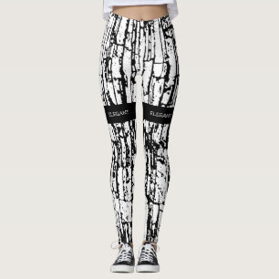 Leggings Design élégant noir blanc