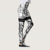 Leggings Design élégant noir blanc (Droite)