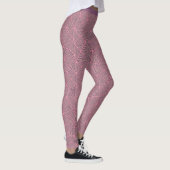 Leggings Design élégant rose violet noir design géométrique (Droite)