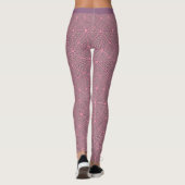 Leggings Design élégant rose violet noir design géométrique (Dos)