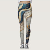 Leggings Design en marbre (Devant)