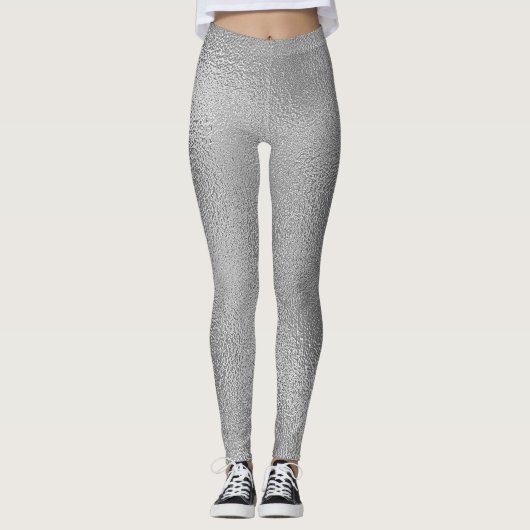 Leggings Design en verre gris chatoyant (Devant)