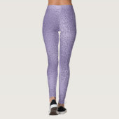 Leggings Design en verre violet brillant (Dos)