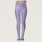 Leggings Design en verre violet brillant (Devant)