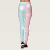 Leggings Design encre rose/bleu (Dos)