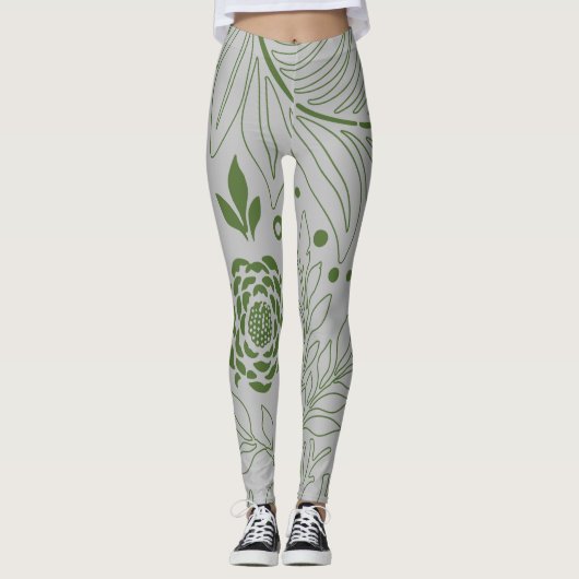 Leggings Design floral 17 (Devant)