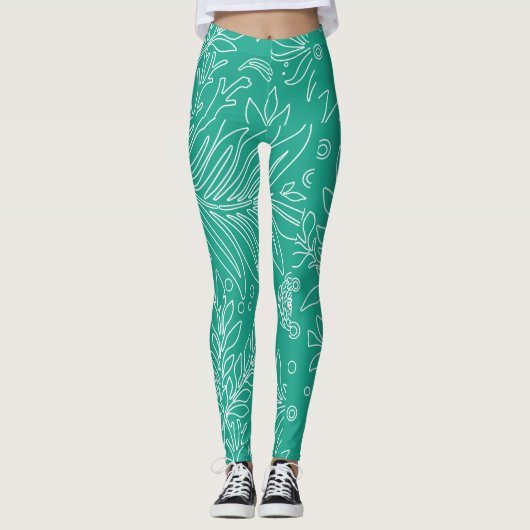 Leggings Design floral 34 (Devant)