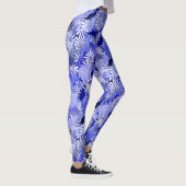 Leggings Design floral bleu (Droite)