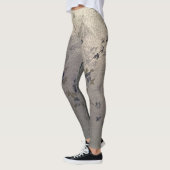 Leggings Design floral bleu (Gauche)