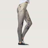 Leggings Design floral bleu (Droite)