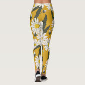 Leggings Design foulard floral, arrière - plan vintage. (Dos)