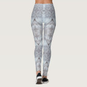 Leggings Design géométrique du loup de furie gris (Dos)