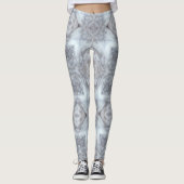 Leggings Design géométrique du loup de furie gris (Devant)