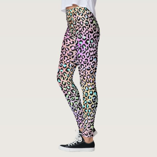 Leggings Design Iridescendant Leopard Series 6 (Gauche)