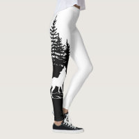 Design Loup blanc noir