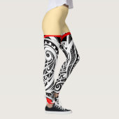Leggings Design maori unique RED (Droite)
