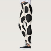 Leggings Design moderne avec motif noir (Gauche)