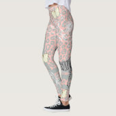 Leggings Design Moderne Eclectique Pastel Rose Grey (Gauche)