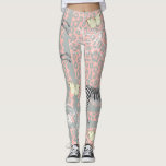 Leggings Design Moderne Eclectique Pastel Rose Grey<br><div class="desc">La légèreté élégante et moderne présente un design chic et éclectique bohème avec zèbres,  papillons,  silhouette empreinte de léopard et florale dans rose et gris pastel et une élégante bordure en motif noir et blanc. Conçu exclusivement pour vous par Happy Dolphin Studio.</div>