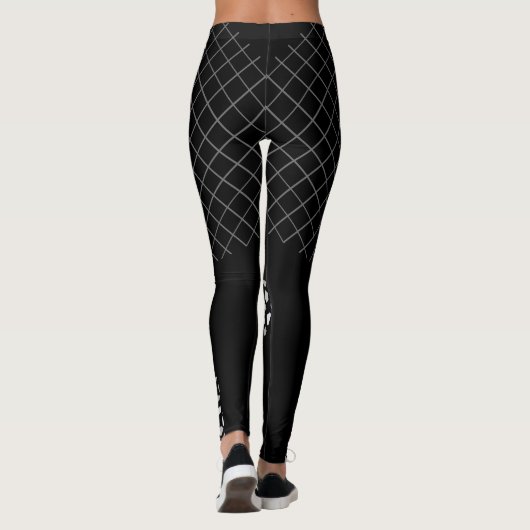 Leggings design moderne noir (Dos)