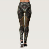 Leggings Design motif biologique Abstrait dans couleur chau (Dos)