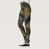 Leggings Design motif biologique Abstrait dans couleur chau (Gauche)